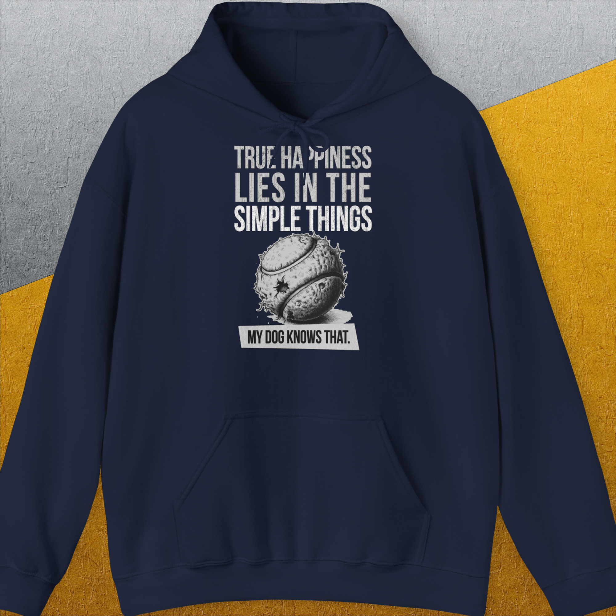 True Happiness Series One, Volume 1, Unisex Hoodie-Navy, Design by Dog Gang