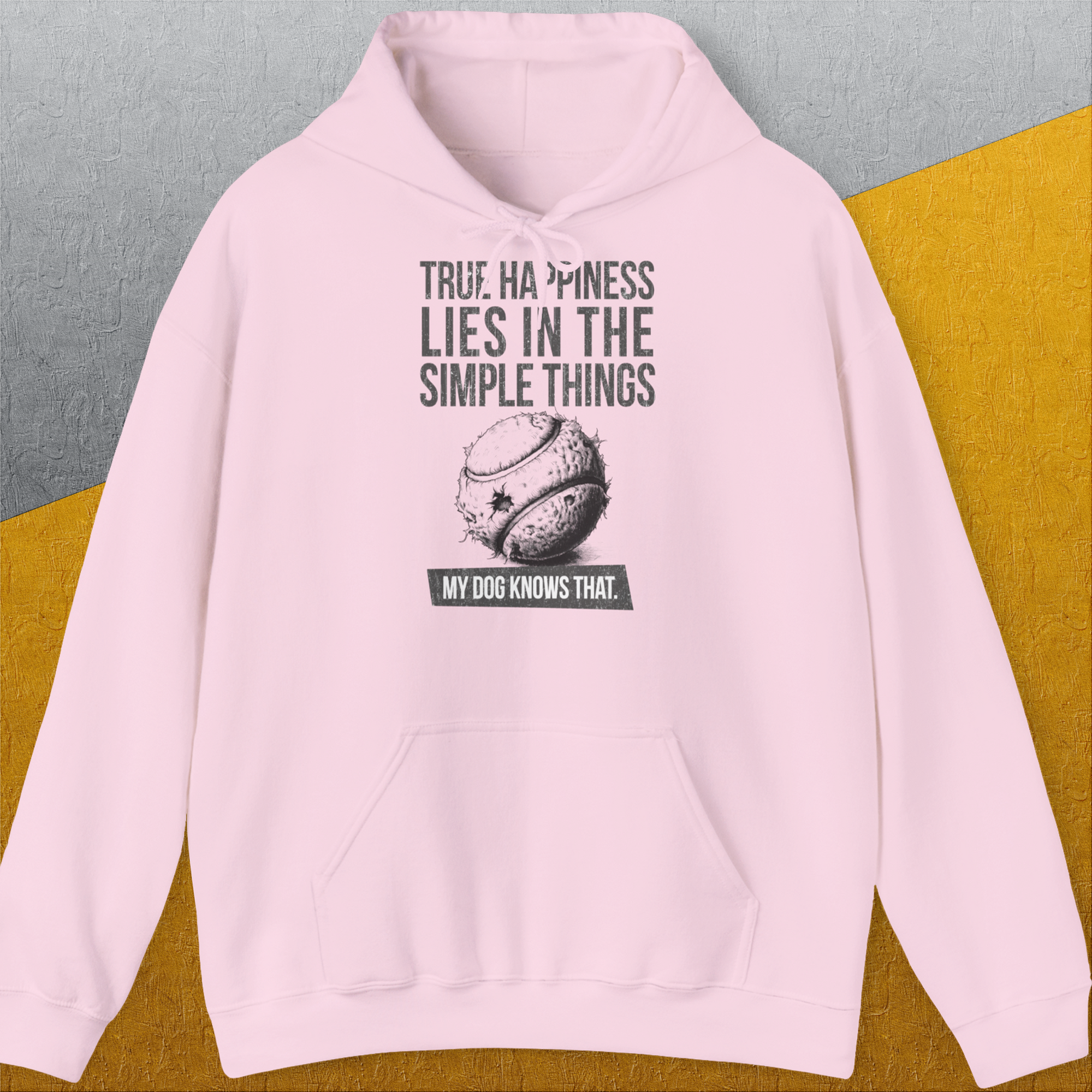 True Happiness Series One, Volume 1, Unisex Hoodie-Light Pink, Design by Dog Gang