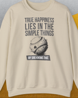 True Happiness Series One, Volume 1, Unisex Sweatshirt-Sand, Design by Dog Gang