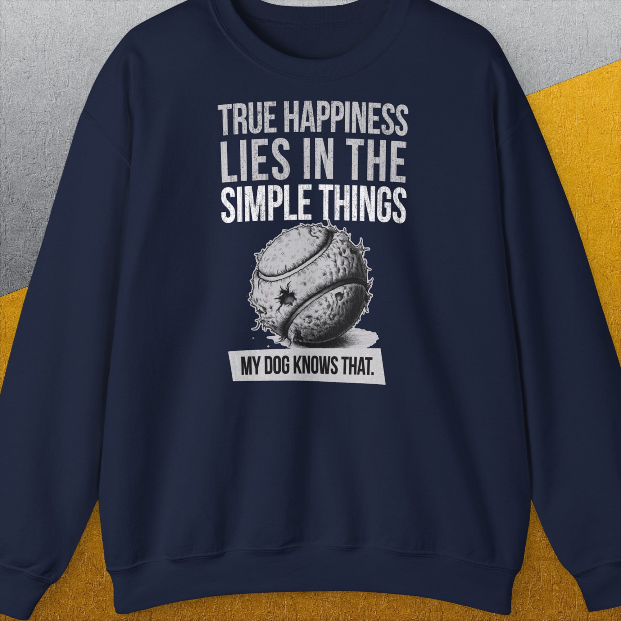 True Happiness Series One, Volume 1, Unisex Sweatshirt-Navy, Design by Dog Gang