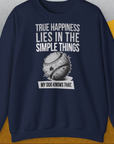 True Happiness Series One, Volume 1, Unisex Sweatshirt-Navy, Design by Dog Gang