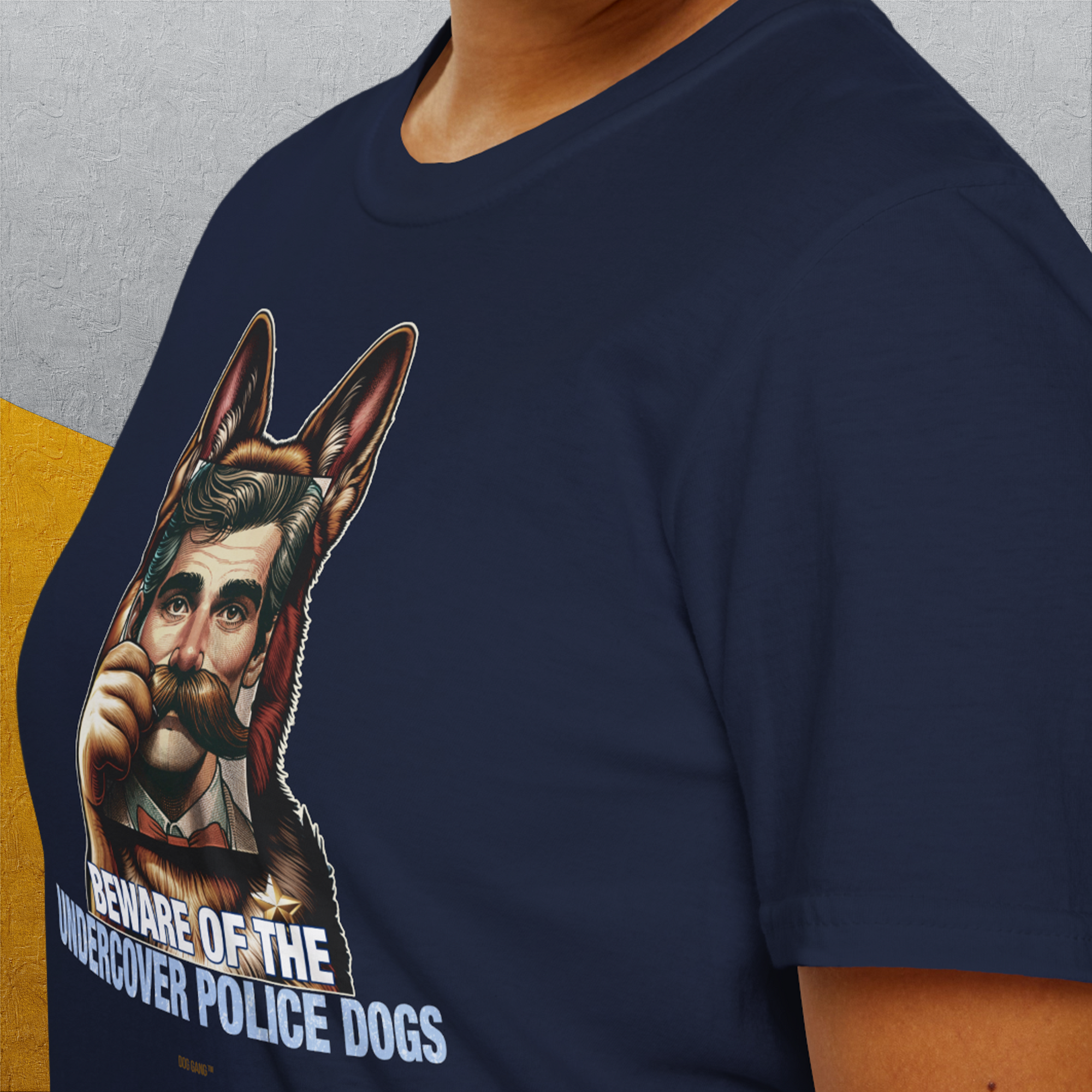 Beware Of The Undercover Police Dogs, Volume 2, Unisex T-Shirt-, Design by Dog Gang
