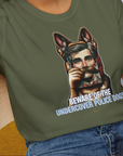 Beware Of The Undercover Police Dogs, Volume 2, Unisex T-Shirt-, a fun and stylish design for dog lovers from Dog Gang