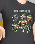 Unleash-Series (Here Comes The Fun), Volume 4, Unisex T-Shirt-, Design by Dog Gang