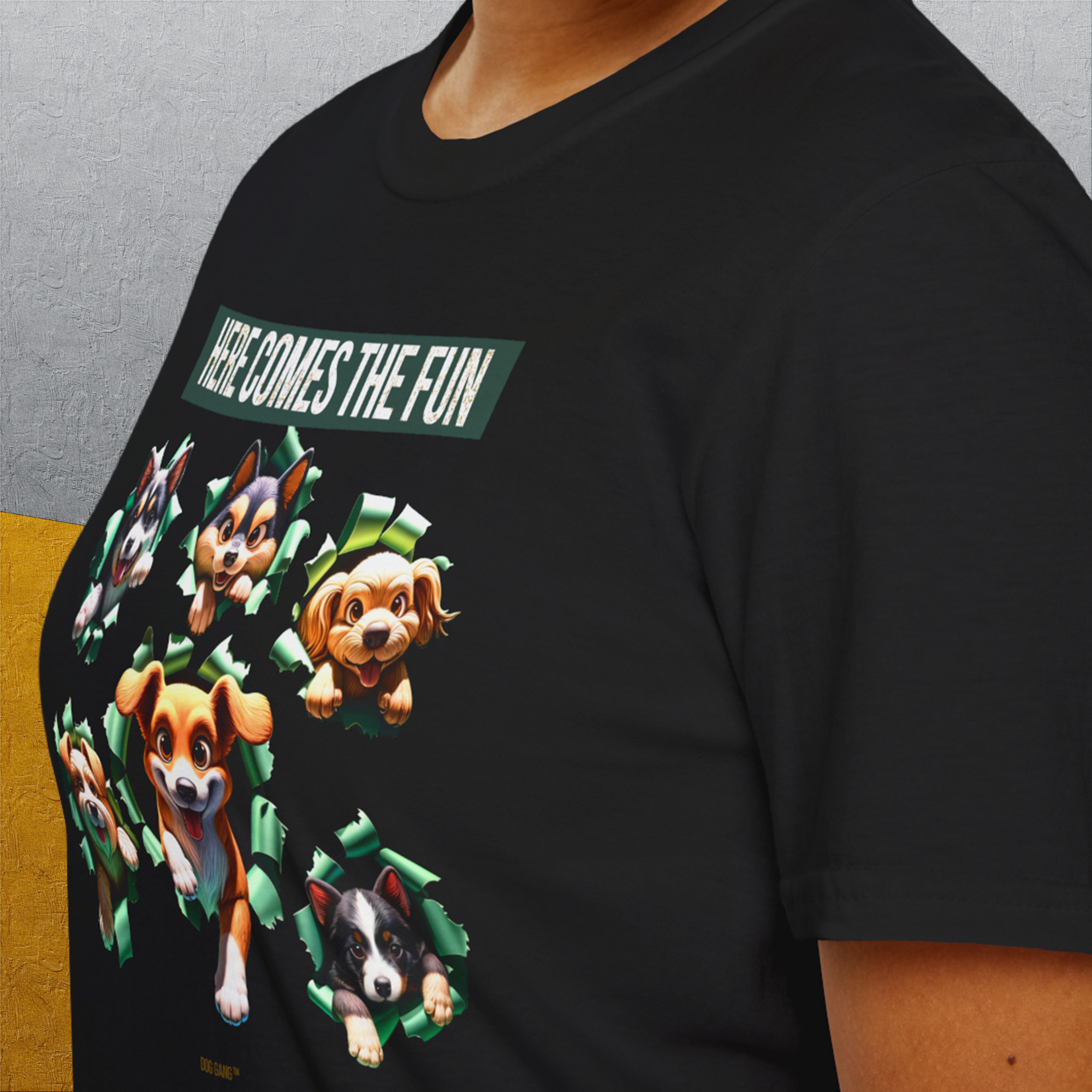 Unleash-Series (Here Comes The Fun), Volume 4, Unisex T-Shirt-, Design by Dog Gang