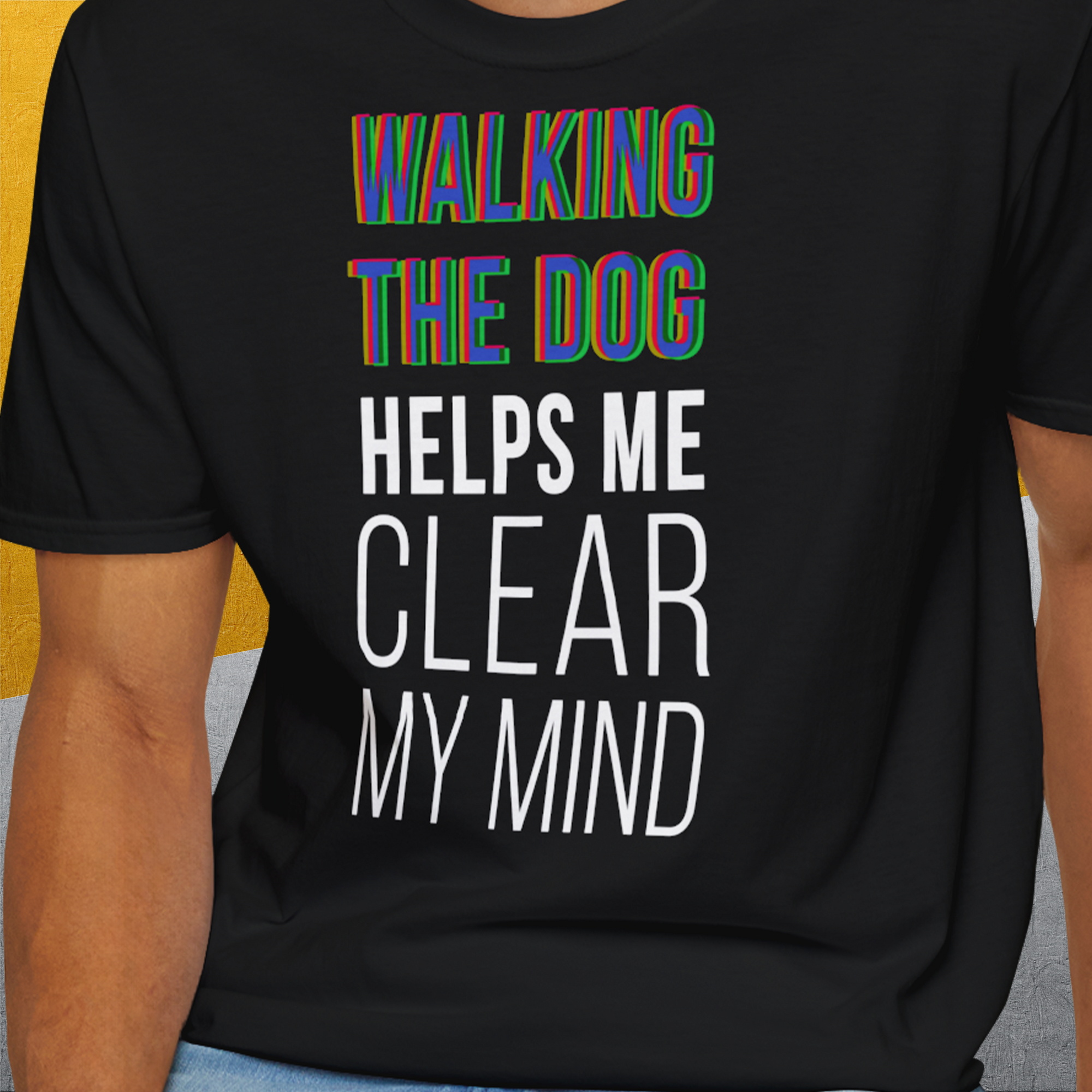 Walking The Dog Series One, Volume 3, Unisex T-Shirt-. For dog lovers and dog owners. Design by Dog Gang