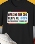 Walking The Dog Series One, Volume 1, Unisex T-Shirt-Black, Design by Dog Gang