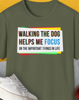 Walking The Dog Series One, Volume 1, Unisex T-Shirt-Military Green, Design by Dog Gang