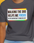 Walking The Dog Series One, Volume 1, Unisex T-Shirt-. For dog lovers and dog owners. Design by Dog Gang