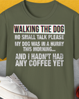 Walking The Dog Series One, Volume 2, Unisex T-Shirt-Military Green, Design by Dog Gang