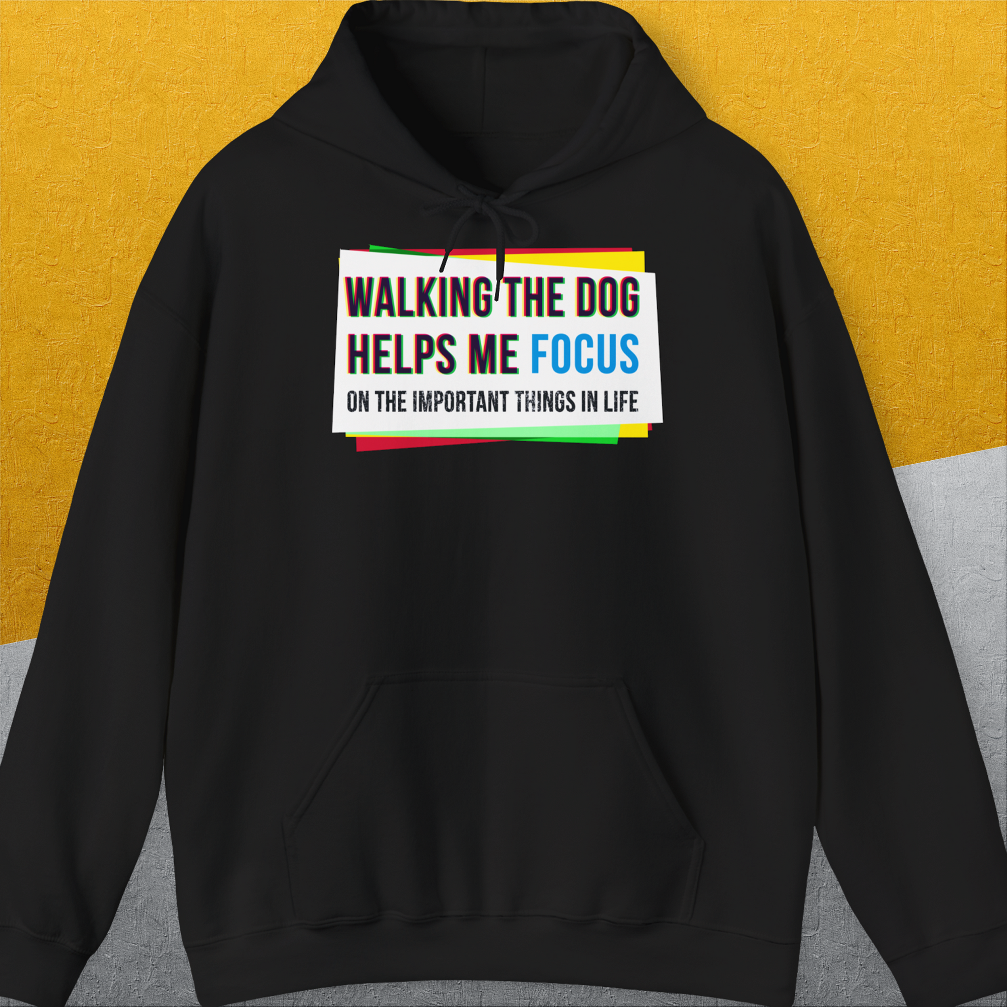 Walking The Dog Series One, Volume 1, Unisex Hoodie-Black, a cool and stylish design with a funny saying from Dog Gang