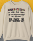 Walking The Dog Series One, Volume 1, Unisex Sweatshirt-Sand, a cool design with a funny saying from Dog Gang