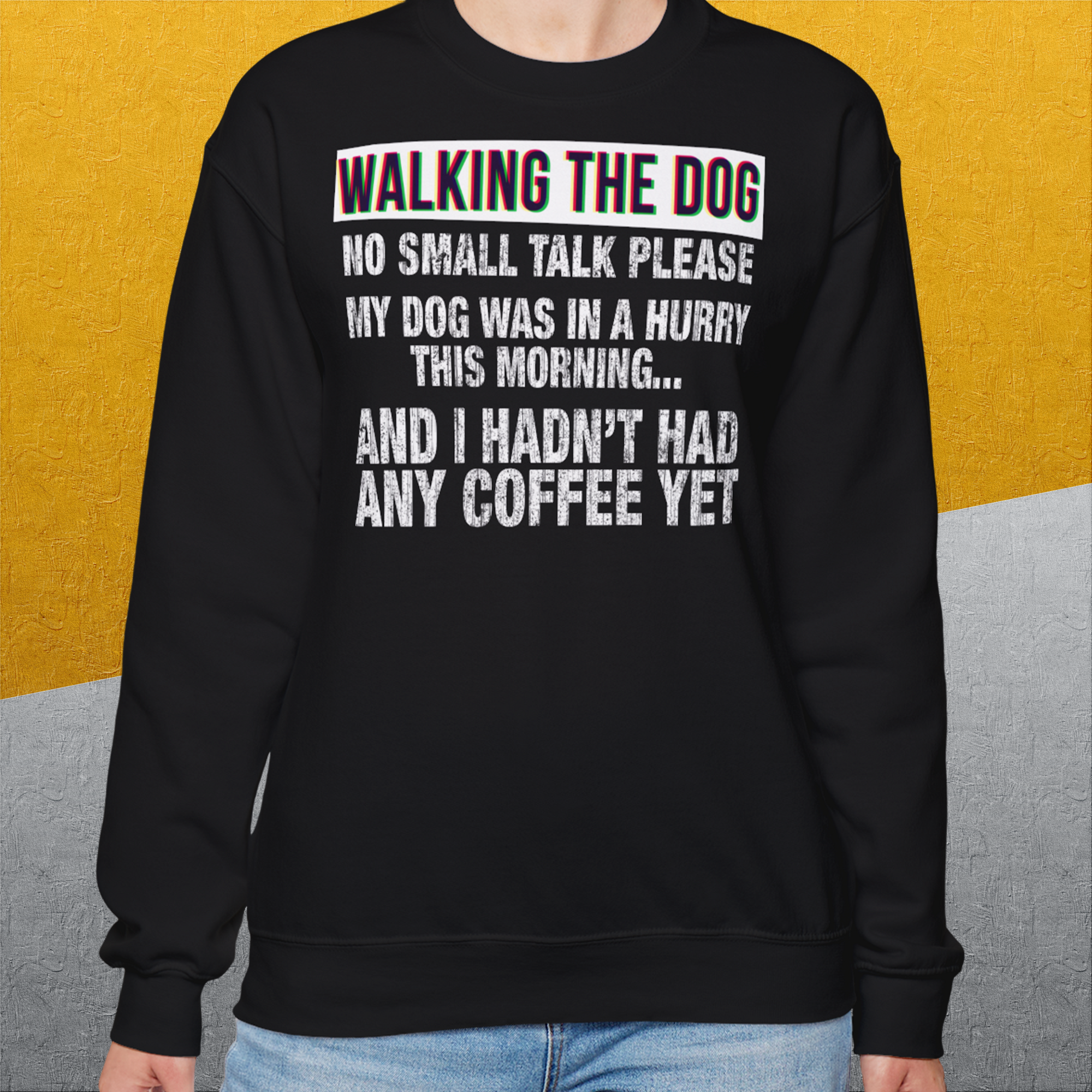 Walking The Dog Series One, Volume 1, Unisex Sweatshirt-. For dog lovers. Design by Dog Gang