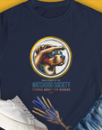Watchdog Society Series, Volume 1, Women's T-Shirt-Navy, a cool and stylish design with a funny saying from Dog Gang