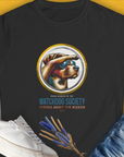 Watchdog Society Series, Volume 1, Women's T-Shirt-Black. A perfect gift for dog lovers and dog owners. Design by Dog Gang