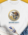 Watchdog Society Series, Volume 2, Women's T-Shirt-White. For dog lovers and dog owners. Design by Dog Gang