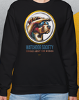 Watchdog Society Series, Volume 1, Unisex Sweatshirt-Sweatshirt für Hundeliebhaber, lustiger Spruch mit Hund, Design by Dog Gang