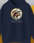 Watchdog Society Series, Volume 1, Unisex Hoodie-Navy-origineller und witziger Kapuzenpulli mit Hund, Design by Dog Gang