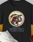 (Member Of The) Watchdog Society Series, Volume 1, Unisex T-Shirt-Black-bequemes Softstyle - Tshirt. Lustiger Spruch mit Hund. Für Hundefreunde, in- und outdoor. Design by Dog Gang