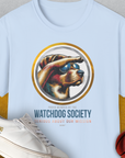 (Member Of The) Watchdog Society Series, Volume 1, Unisex T-Shirt, lustiger Spruch mit Hund. Für humorvolle Hundefreunde. Design by Dog Gang