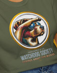 (Member Of The) Watchdog Society Series, Volume 1, Unisex T-Shirt-lustiges Shirt für Hundefreunde, lustiger Spruch mit Hund, Design by Dog Gang