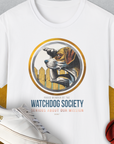 (Member Of The) Watchdog Society Series, Volume 2, Unisex T-Shirt-White-lustiges Shirt für Hundeliebhaber, Design by Dog Gang