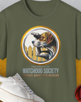 (Member Of The) Watchdog Society Series, Volume 2, Unisex T-Shirt-Military Green-cooles Tee mit lustigem Spruch für Hundefreunde, Design by Dog Gang