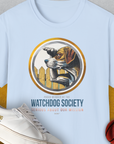 (Member Of The) Watchdog Society Series, Volume 2, Unisex T-Shirt, lustiger Spruch mit Hund. Für humorvolle Hundefreunde. Design by Dog Gang