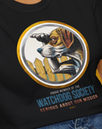 (Member Of The) Watchdog Society Series, Volume 2, Unisex T-Shirt-lustiges Shirt für Hundefreunde, lustiger Spruch mit Hund, Design by Dog Gang