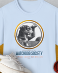 (Member Of The) Watchdog Society Series, Volume 3, Unisex T-Shirt, lustiger Spruch mit Hund. Für humorvolle Hundefreunde. Design by Dog Gang