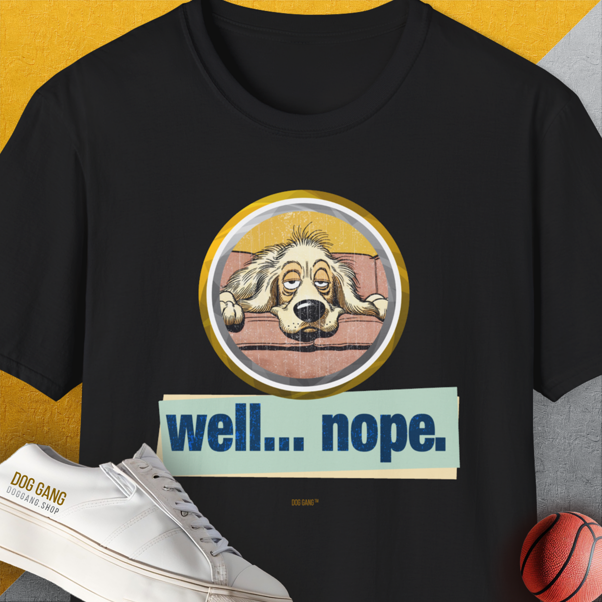 Well... Nope. Volume 2, Unisex T-Shirt-Black, Design by Dog Gang