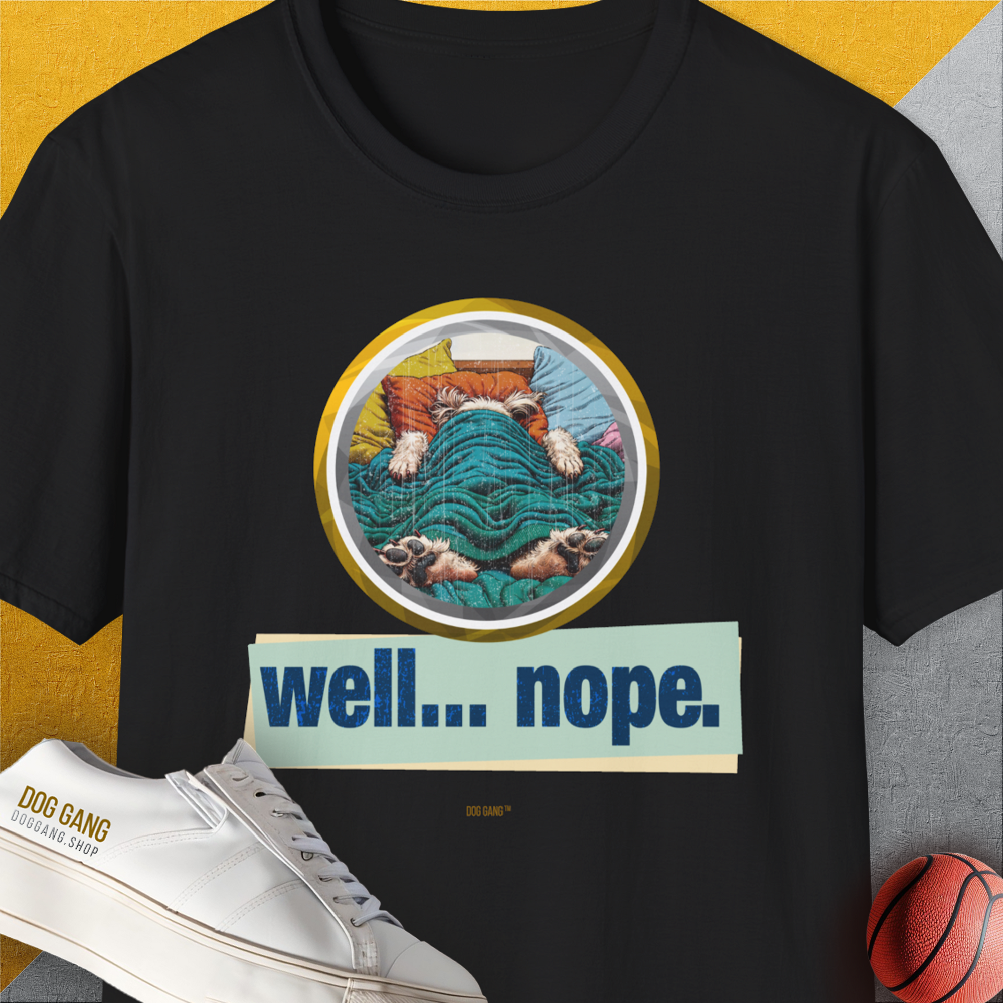 Well... Nope. Volume 4, Unisex T-Shirt-Black, Design by Dog Gang