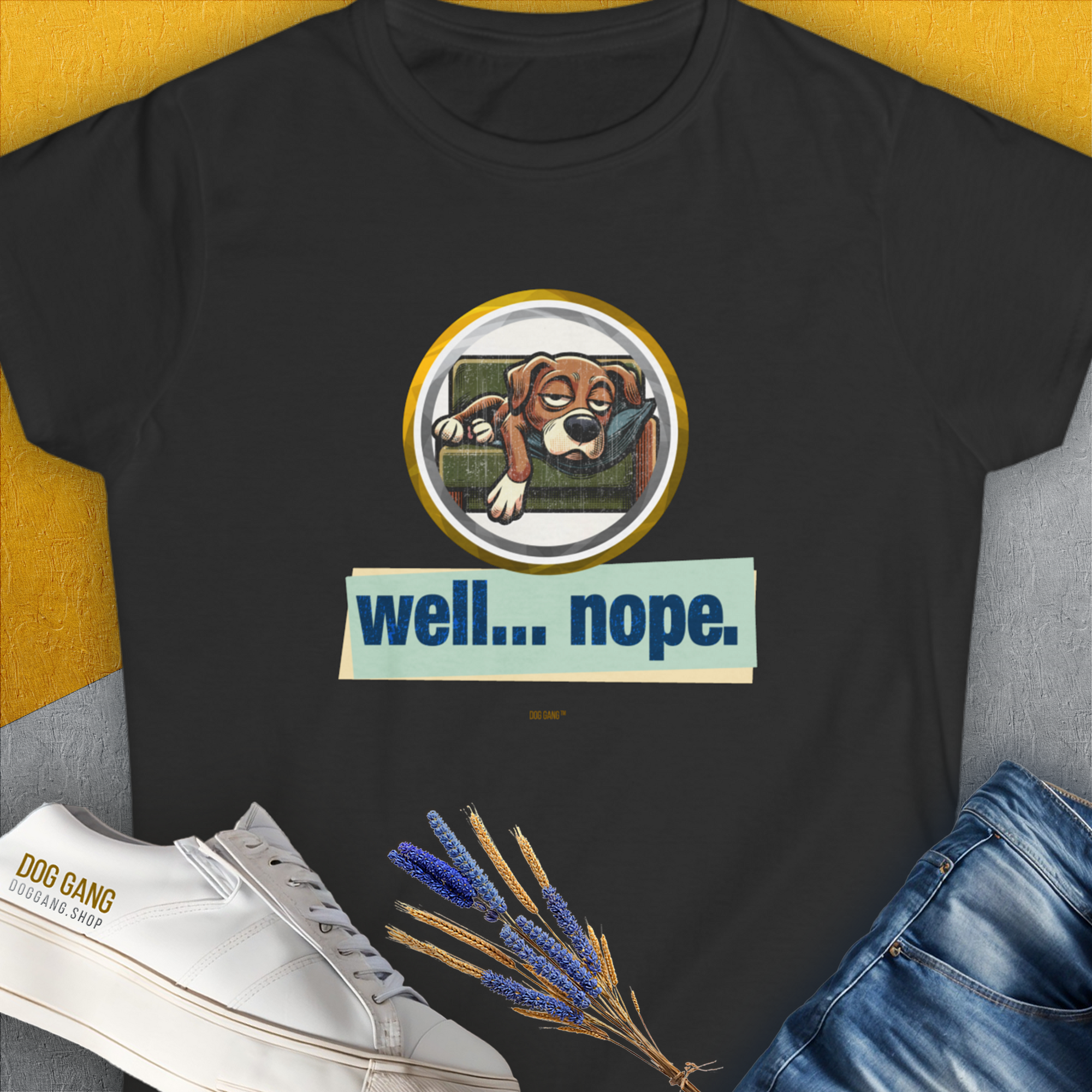 Well... Nope. Volume 3, Women's T-Shirt-Black. A perfect gift for dog lovers and dog owners. Design by Dog Gang