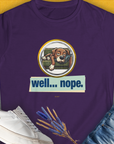 Well... Nope. Volume 3, Women's T-Shirt-Purple, a cool and stylish design with a funny saying from Dog Gang