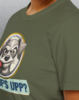 Woof's Upp? Volume 1, Unisex T-Shirt-, Design by Dog Gang