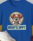 Woof's Upp? Volume 2, Unisex T-Shirt-Royal, Design by Dog Gang
