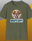 Woof's Upp? Volume 2, Unisex T-Shirt-, a cool and stylish design with a funny saying from Dog Gang