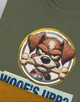 Woof's Upp? Volume 2, Unisex T-Shirt-. A dog-themed Design from Dog Gang