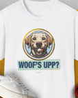 Woof's Upp? Volume 3, Unisex T-Shirt-White, Design by Dog Gang