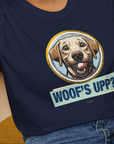 Woof's Upp? Volume 3, Unisex T-Shirt-. For dog lovers and dog owners. Design by Dog Gang