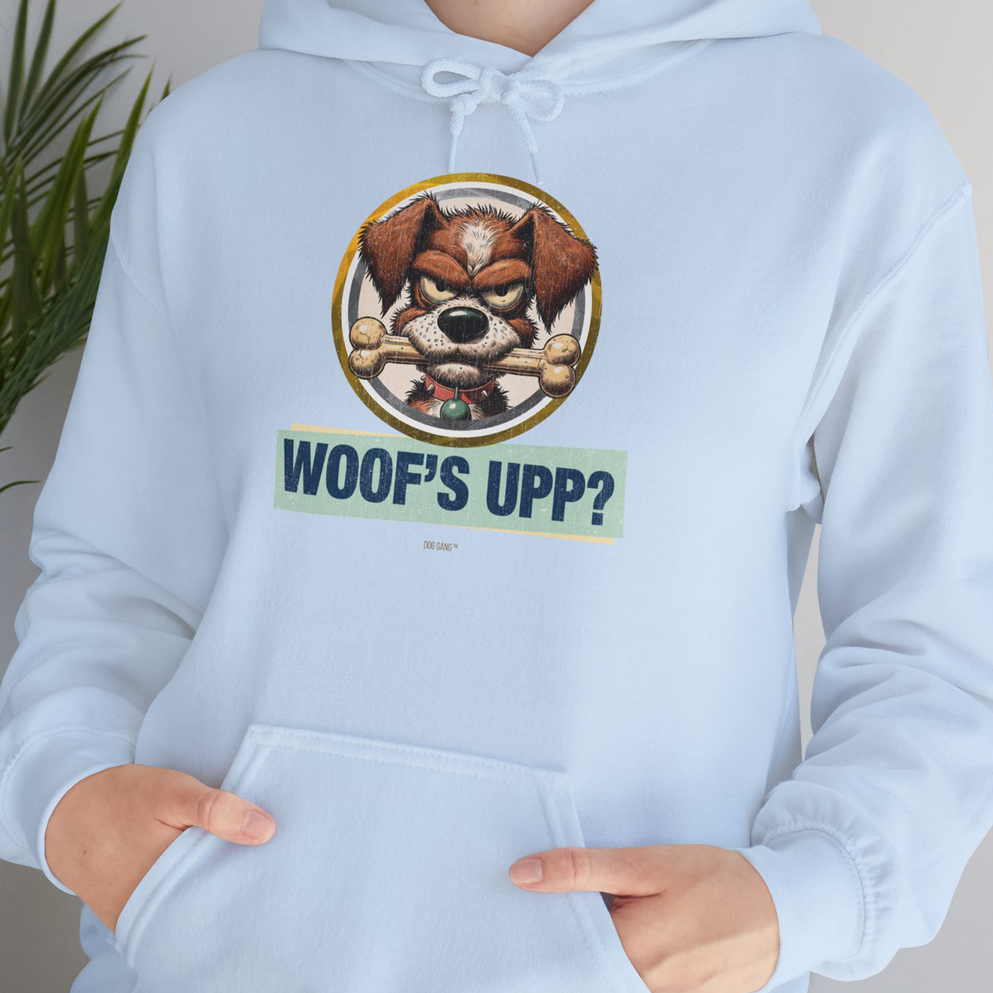 Woof's Upp? Volume 2, Unisex Hoodie-, Design by Dog Gang