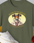 Walking The Dog Every Day Keeps The Doctor Away, Volume 2, Unisex T-Shirt-Military Green-cooles Tee mit lustigem Spruch für Hundefreunde, Design by Dog Gang