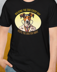 Walking The Dog Every Day Keeps The Doctor Away, Volume 2, Unisex T-Shirt-bequemes Softstyle - Tshirt. Lustiger Spruch mit Hund. Für Hundefreunde, in- und outdoor. Design by Dog Gang