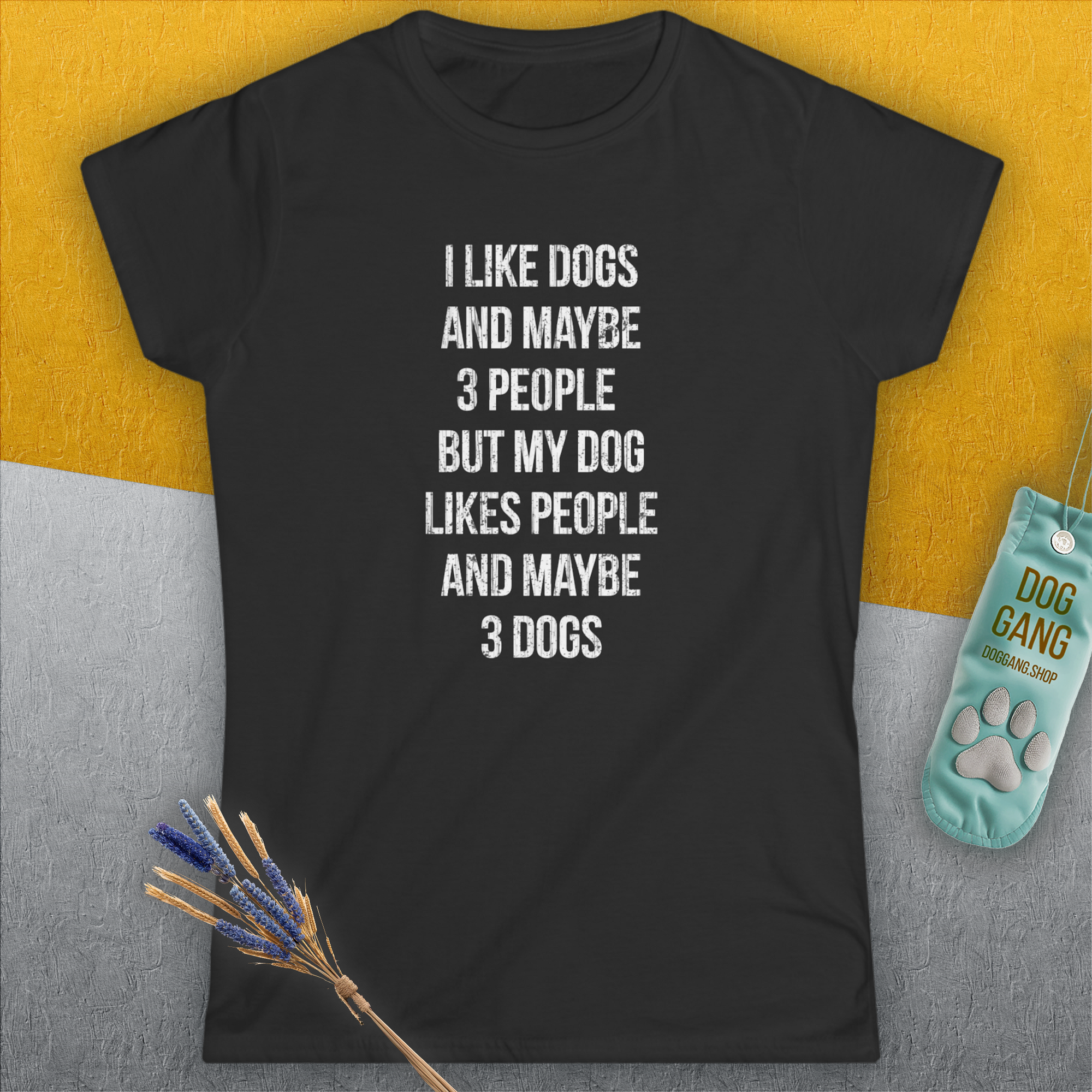 I Like Dogs And Maybe 3 People..., Women's T-Shirt-, a fun and stylish design for dog lovers from Dog Gang