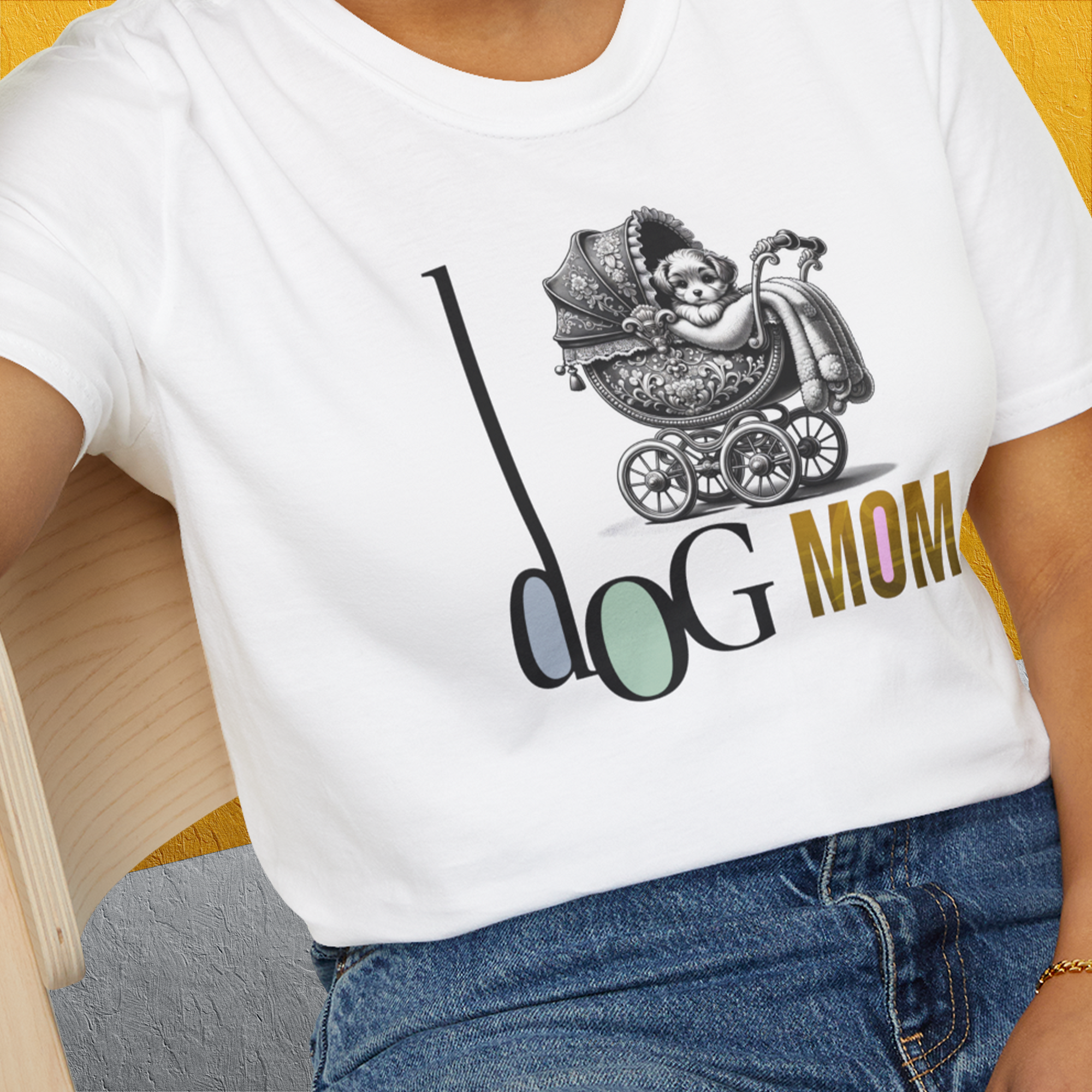 Dog Mom Series, Volume 5, Unisex T-Shirt-, a fun and stylish design for dog lovers from Dog Gang