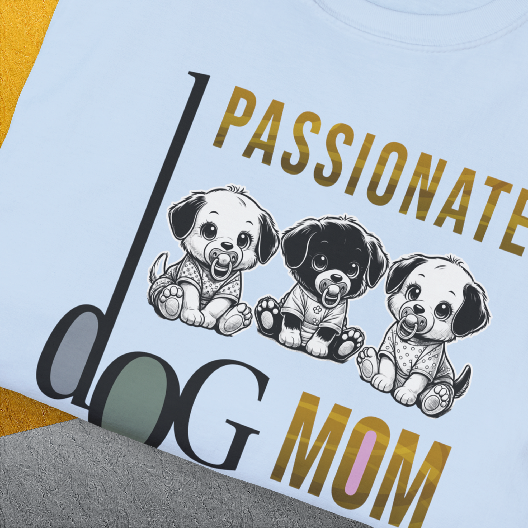 Dog Mom Series, Volume 6, Unisex T-Shirt-. For dog lovers and dog owners. Design by Dog Gang