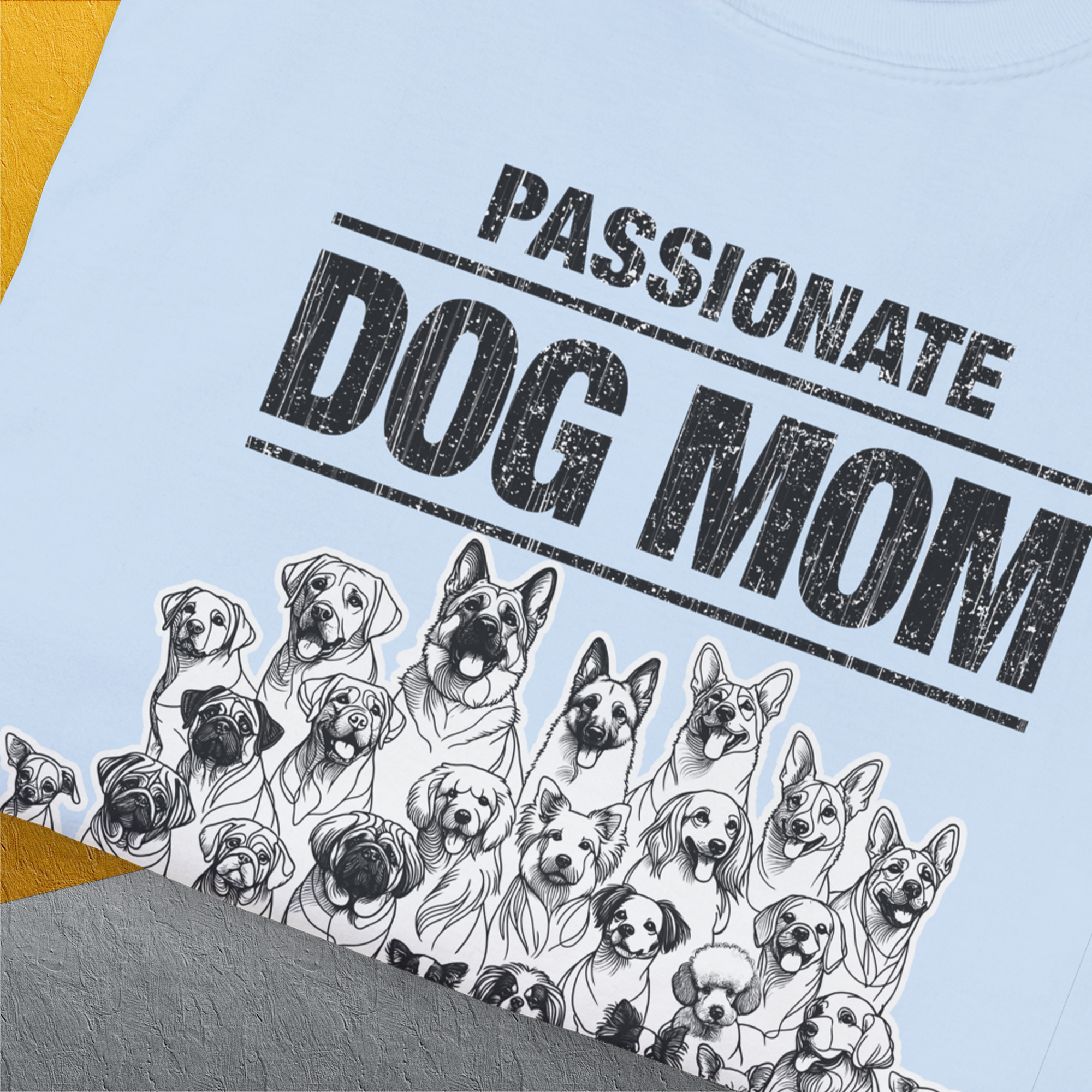 Dog Mom Series, Volume 8, Unisex T-Shirt-. For dog lovers and dog owners. Design by Dog Gang