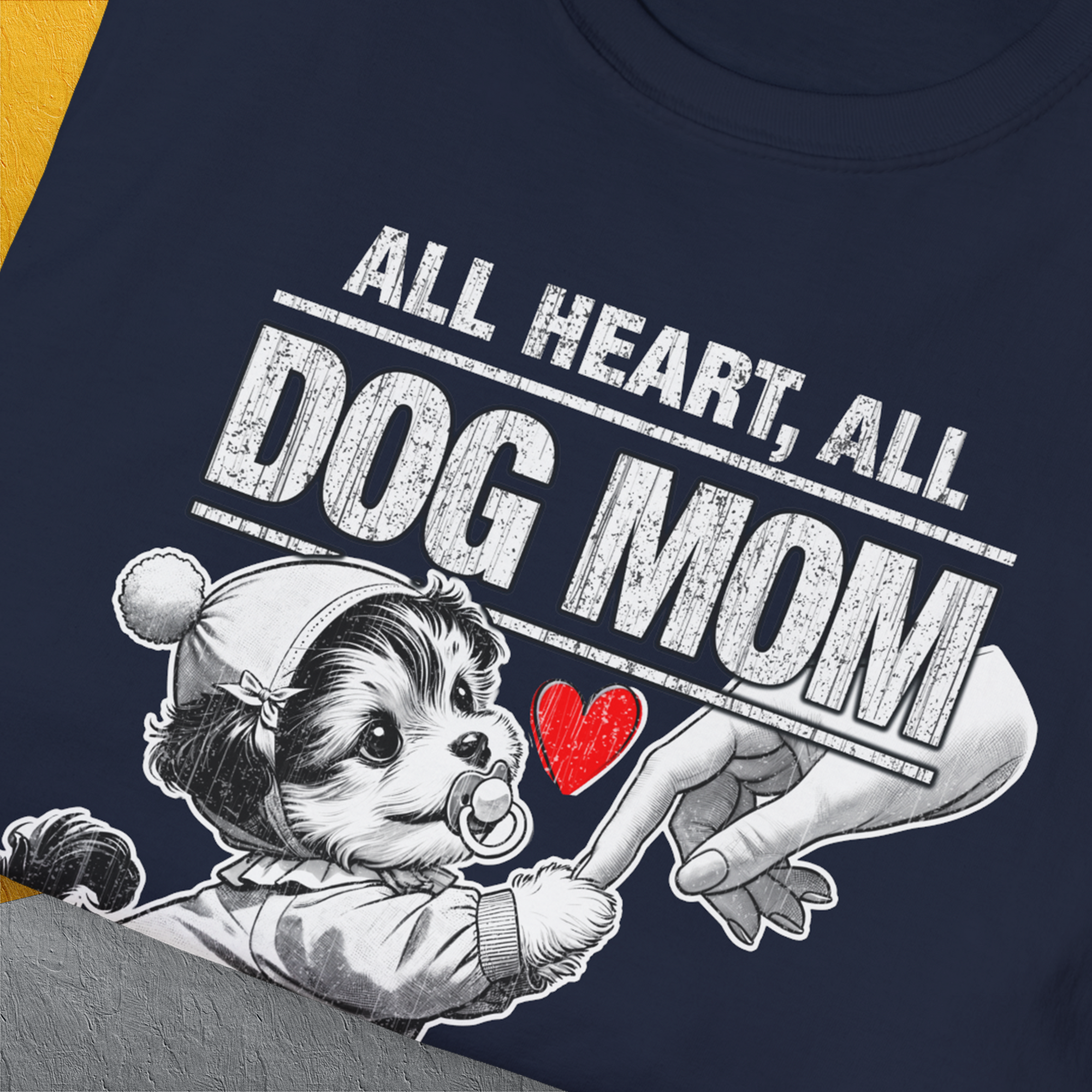 Dog Mom Series, Volume 9, Unisex T-Shirt-. For dog lovers and dog owners. Design by Dog Gang