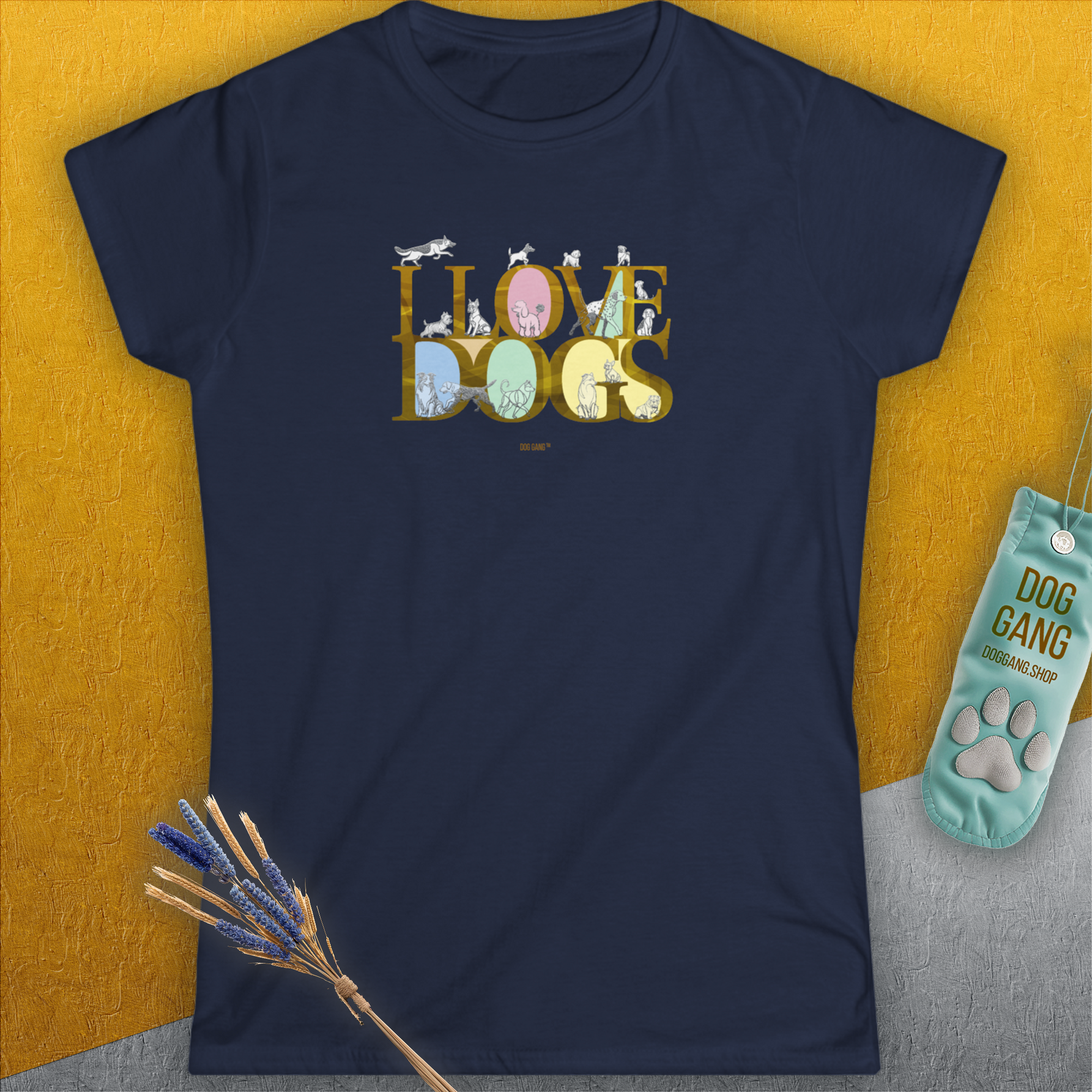 I Love Dogs - Series I, Volume 10, Women's T-Shirt-, a fun and stylish design for dog lovers from Dog Gang