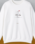 The Dog Gang Minimalistic Series I, Volume 1, Unisex Sweatshirt-White. A dog-themed Design from Dog Gang